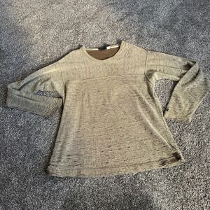 Vintage Patagonia Shirt Mens Beige Large Thermal Base Layer Wool Hiking USA 00s